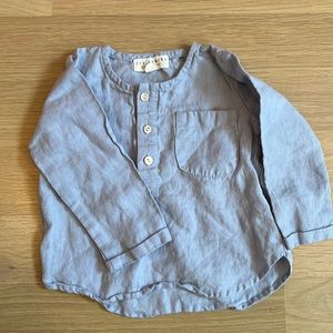 Les Gamins Linen Shirt | Size 12-18 months